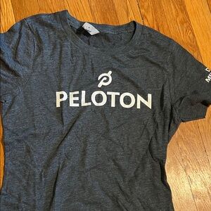 Peloton Charcoal Tee with White Logo
